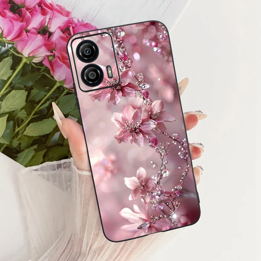 Stylish Butterfly Flower Soft Silicone Phone Case Cover