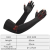 LOOGDEE 1Pair Sports Arm Sleeves Men Women Cycling Running Fishing Arm Cover Cuff Sun UV Protection Ice Cool Sleeves Long Gloves 6