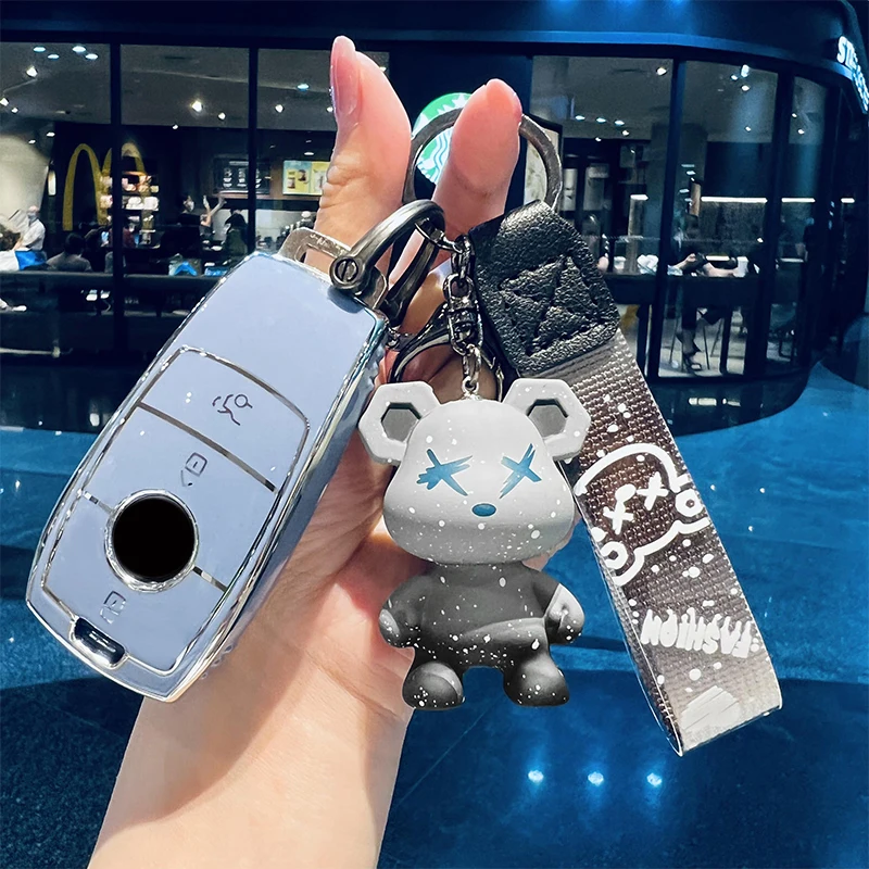 Новинка ТПУ автомобильный умный ключ ранняя Крышка корпуса для Mercedes Benz A B C E GL S CLS GLA GLK Class AMG W204 W176 W205 W212 W463 аксессуары