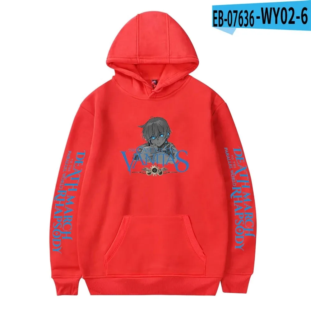Anime case study vanitas oversized female/man hoodies sweaters Japanese streetwear hip hop pullover hooded male jacket 2024