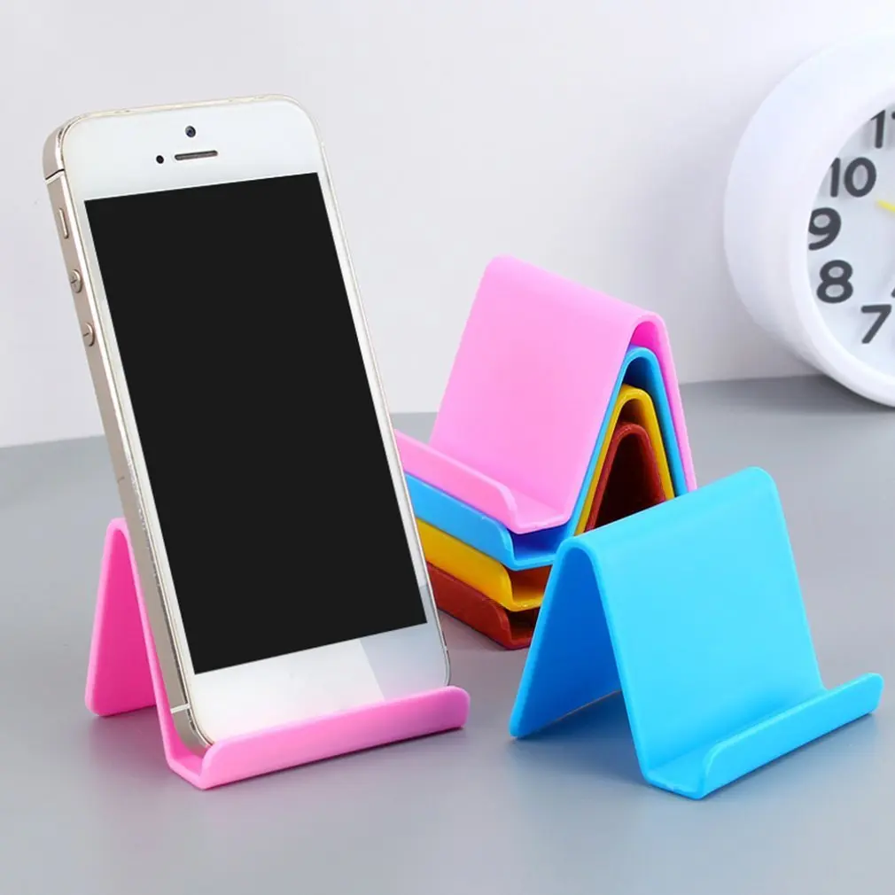 Universal Candy Mobile Phone Accessories Portable Mini Desktop Stand Table Cell Phone Holder For IPhone Samsung Xiaomi Huawei smartphone stand