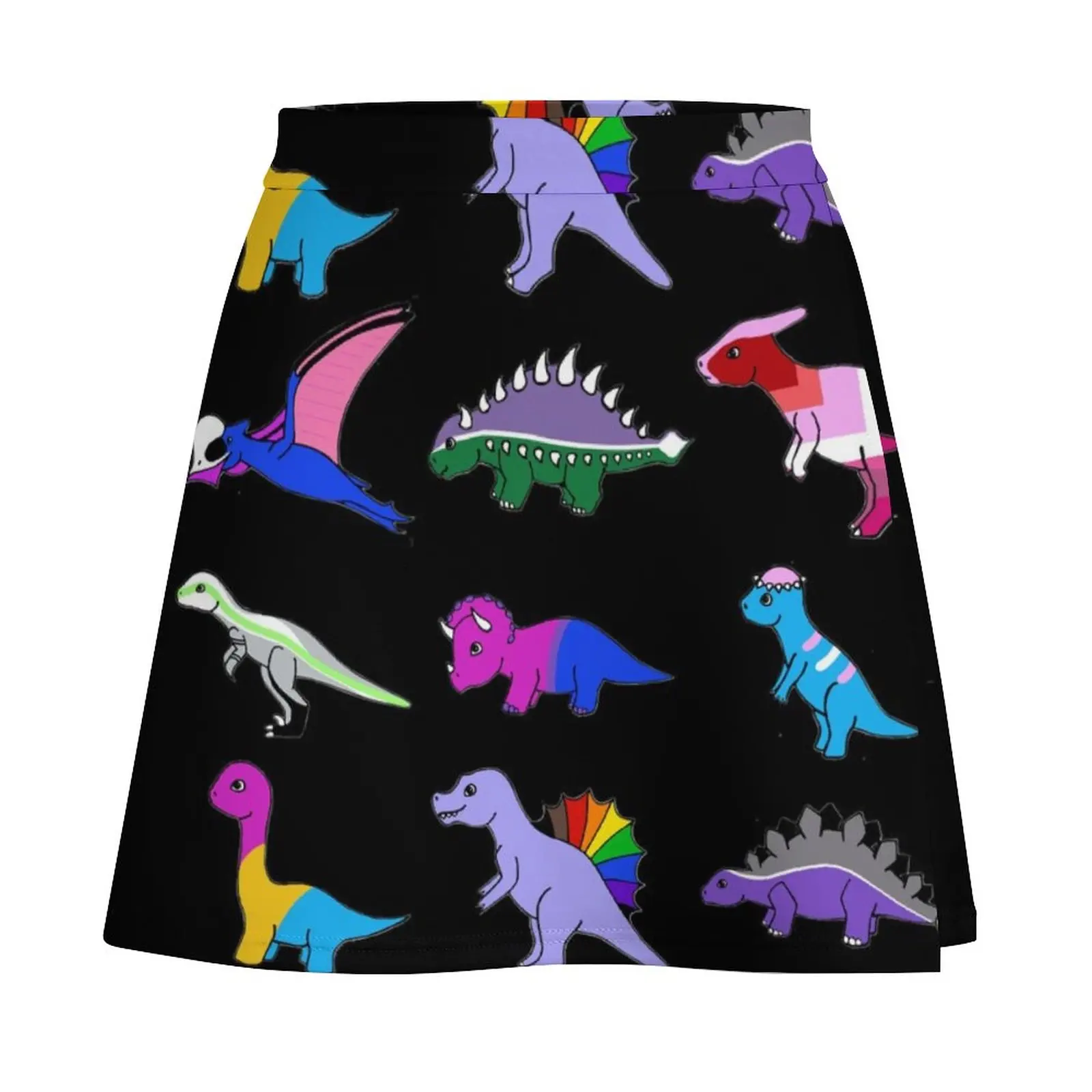 Pride Dinosaurs Mini Skirt girls skirt korean ladies summer sexy skirt