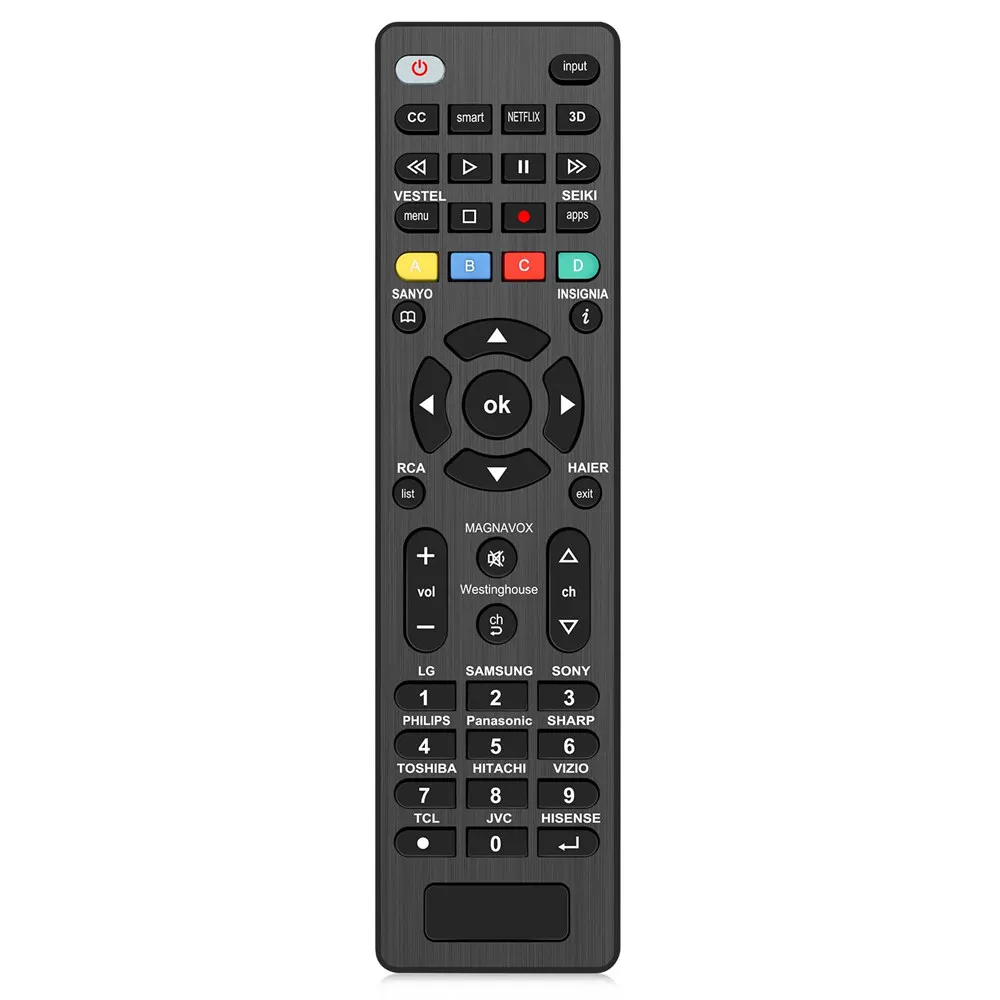 Multi-Brand Universal TV Remote Control