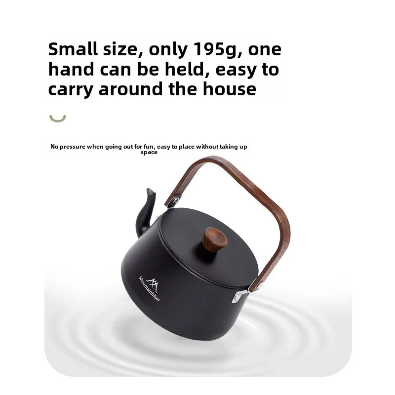 MOUNTAINHIKER Camping Travel Kettle Portable Teapot, Lightweight Aluminum Alloy 1.1L Outdoor Picnic Coffee Pot - Image 5