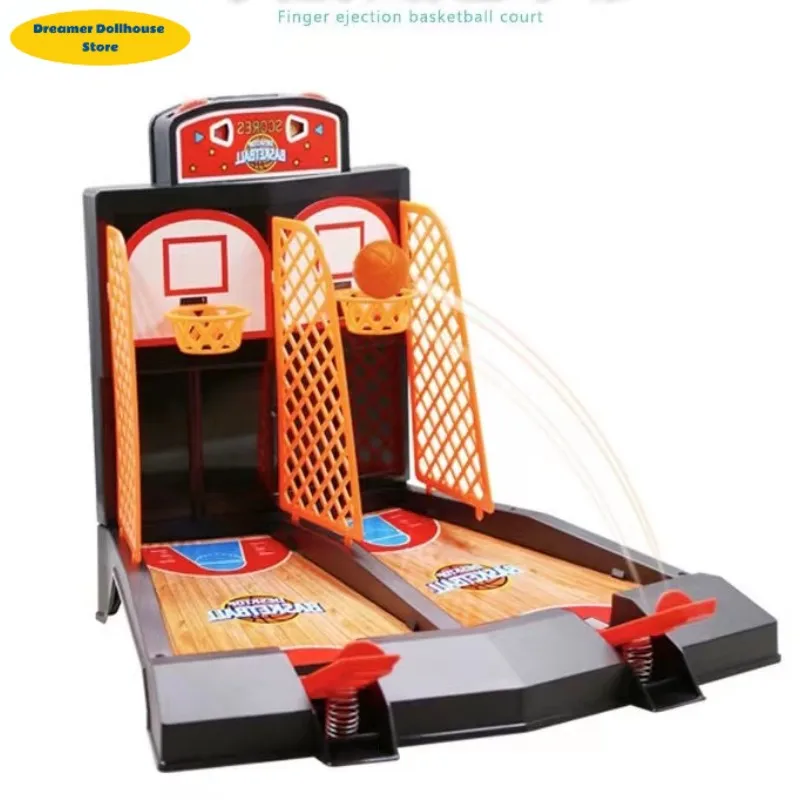 

Double Flick Mini Desktop Basketball Game Sports Shooting Interactive Table Battle Toys Board Party Game Children's Gift Toys