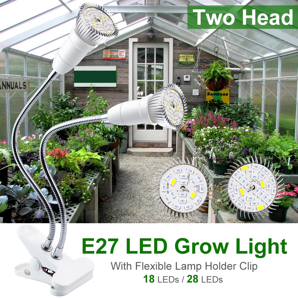 Hydroponics Phytolamp Led Plant Grow Light Eu/Us Phyto Lamp Full Spectrum Led Lights For Plants Seeds Veg Serra Growth Tent