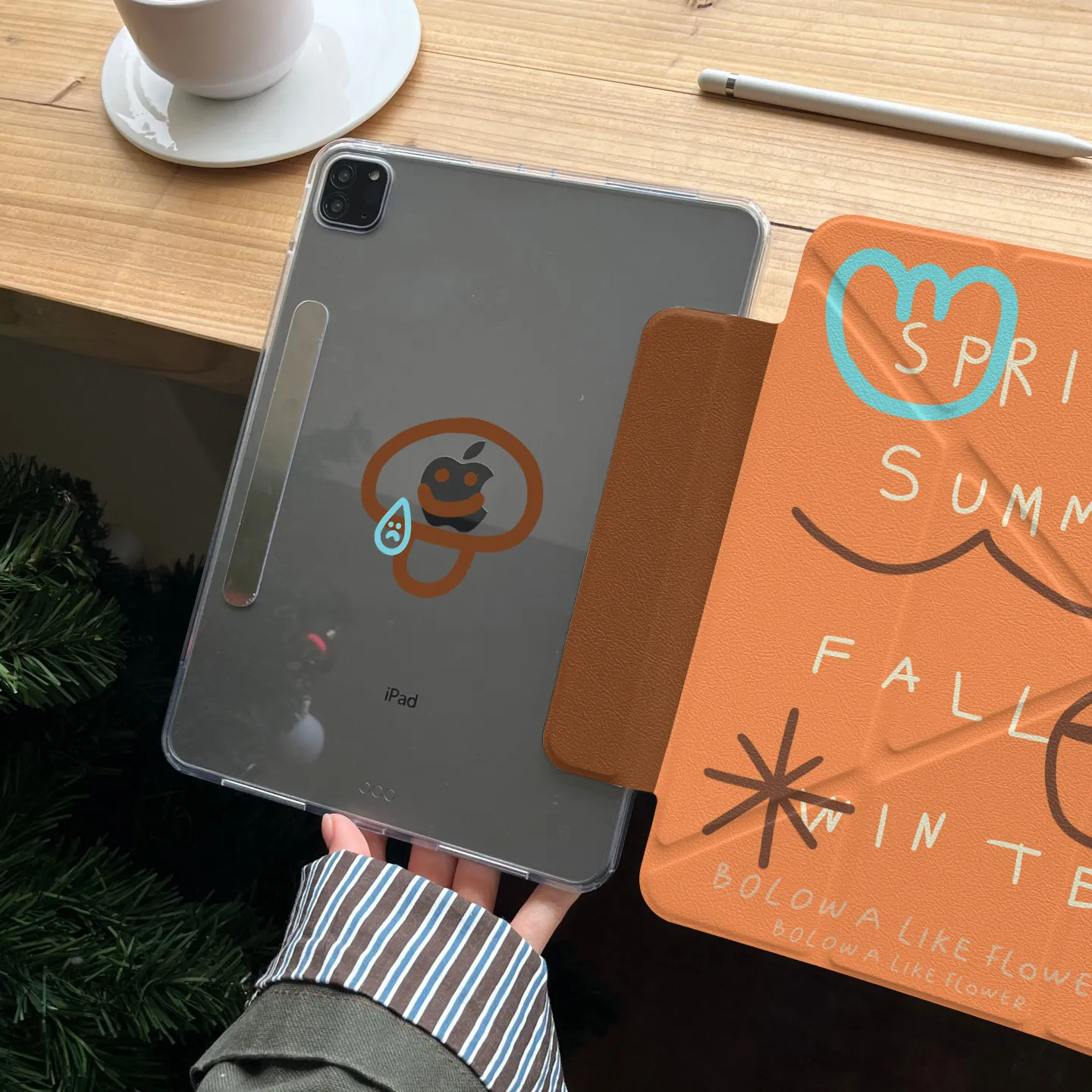 Vibrant Fruit Print Y-Fold Tablet Case