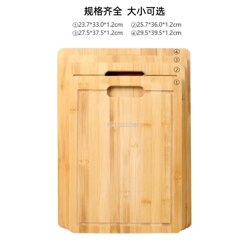 1Pcs Bamboo Wooden Cutting Boards Chopping Blocks Cheese Cutting Board Butcher Block Meat Cutting Board For Kitchen Tools