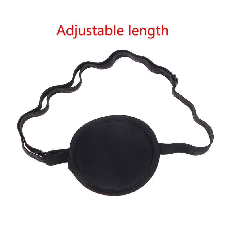 1/2/3/5Pcs Pirate Eye Patch Soft Comfortable Black Color Simple Durable Eye Pad Single Eye Patch For Men Adults 3