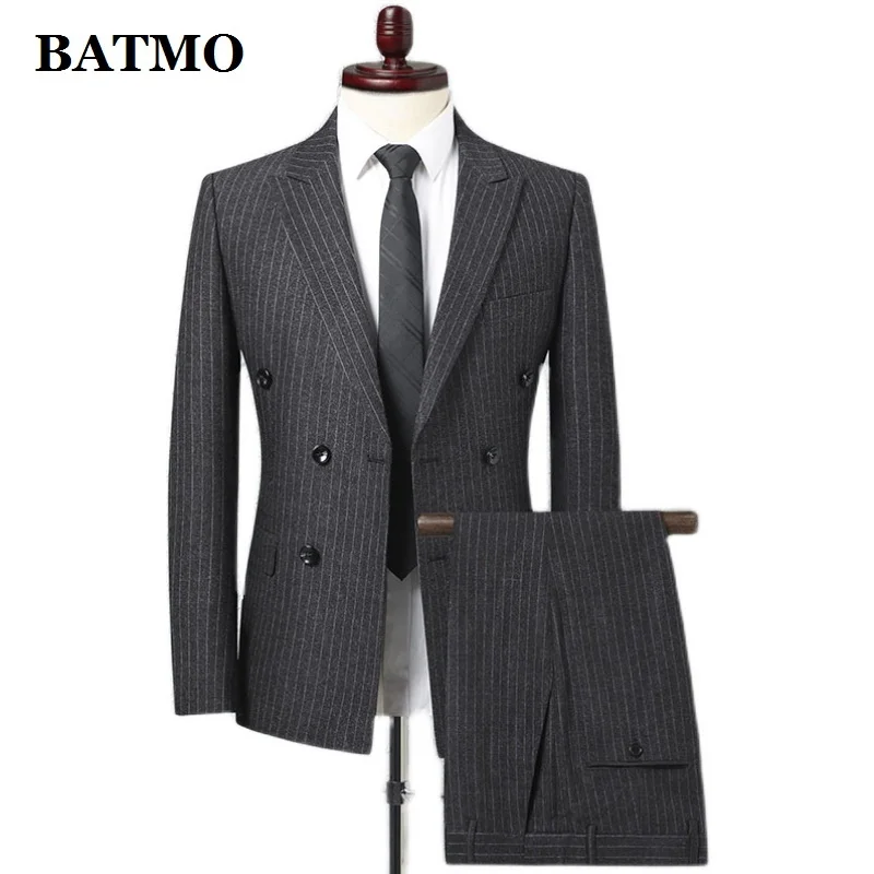 

2024 New arrival high quality striped casual suits men,men's wedding dress,plus-size M-XXXL 888