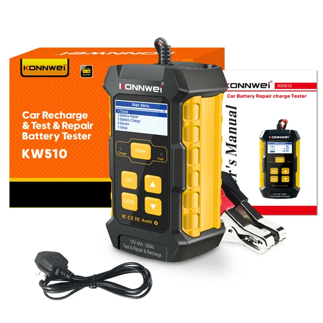 Accurate Battery Tester, Fully Automatic Charger, Universal Compatibility, Highest Safety Priority