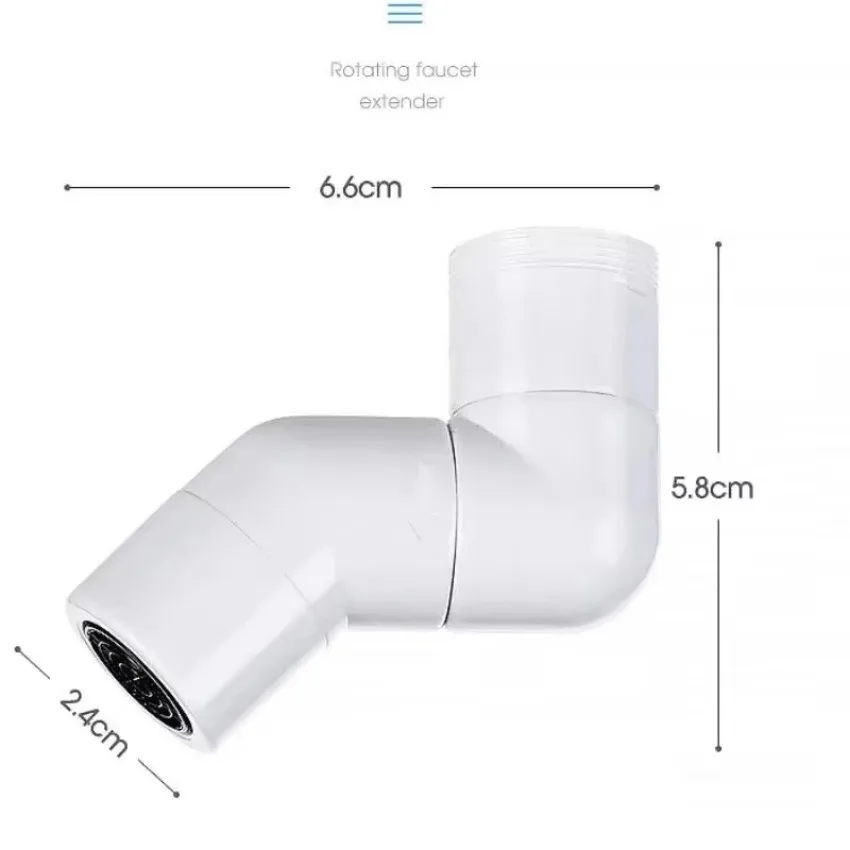 Kitchen Faucet Rotatable Extender Sprayer Universal Connector Adapter Kitchen Tap Bathroom Faucet Creative Faucet Extender