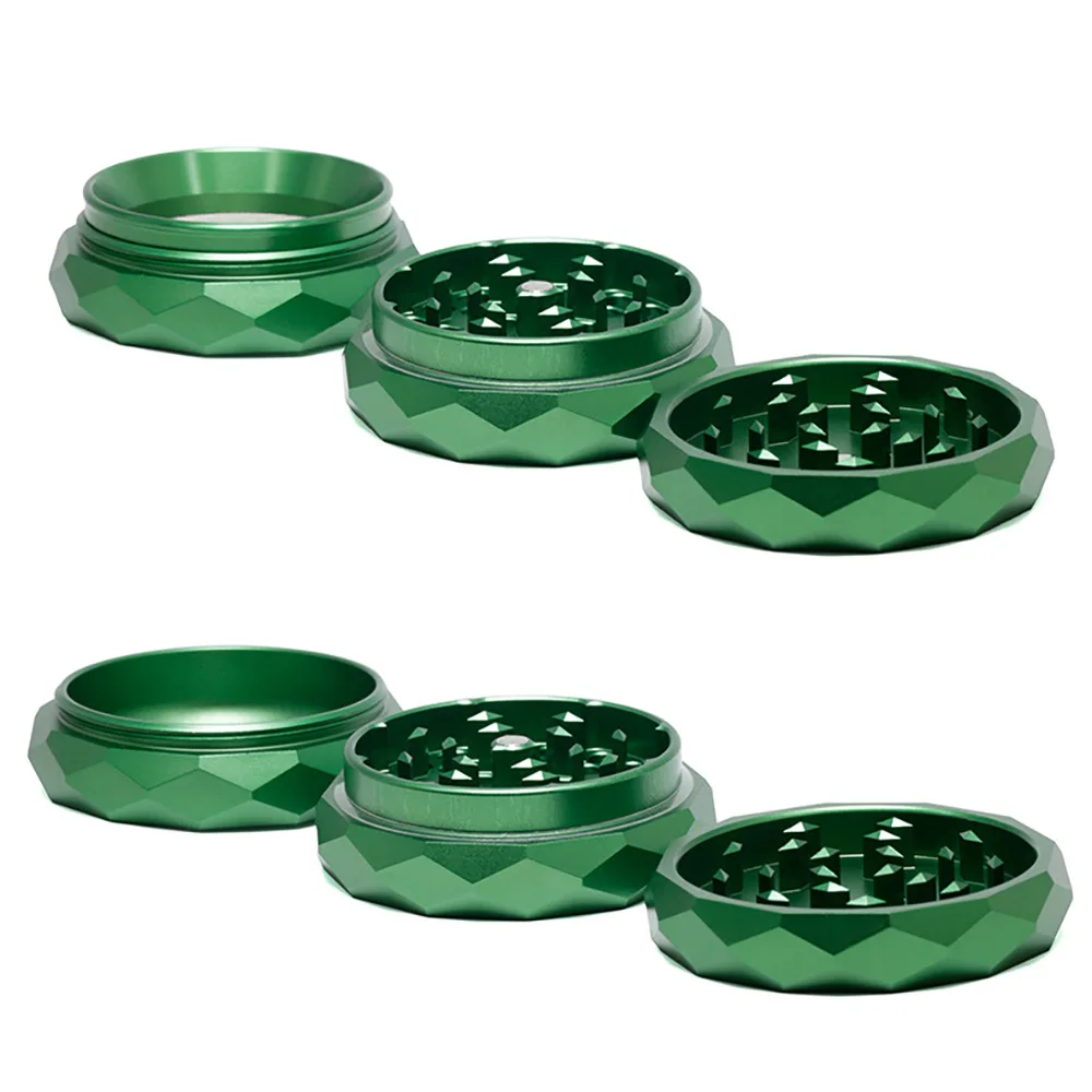 알루미늄 합금 연마기 내구성 금속 분쇄기, 흡연자 친구 명절 선물용 흡연 액세서리, 63mm 4 층 허브 밀
