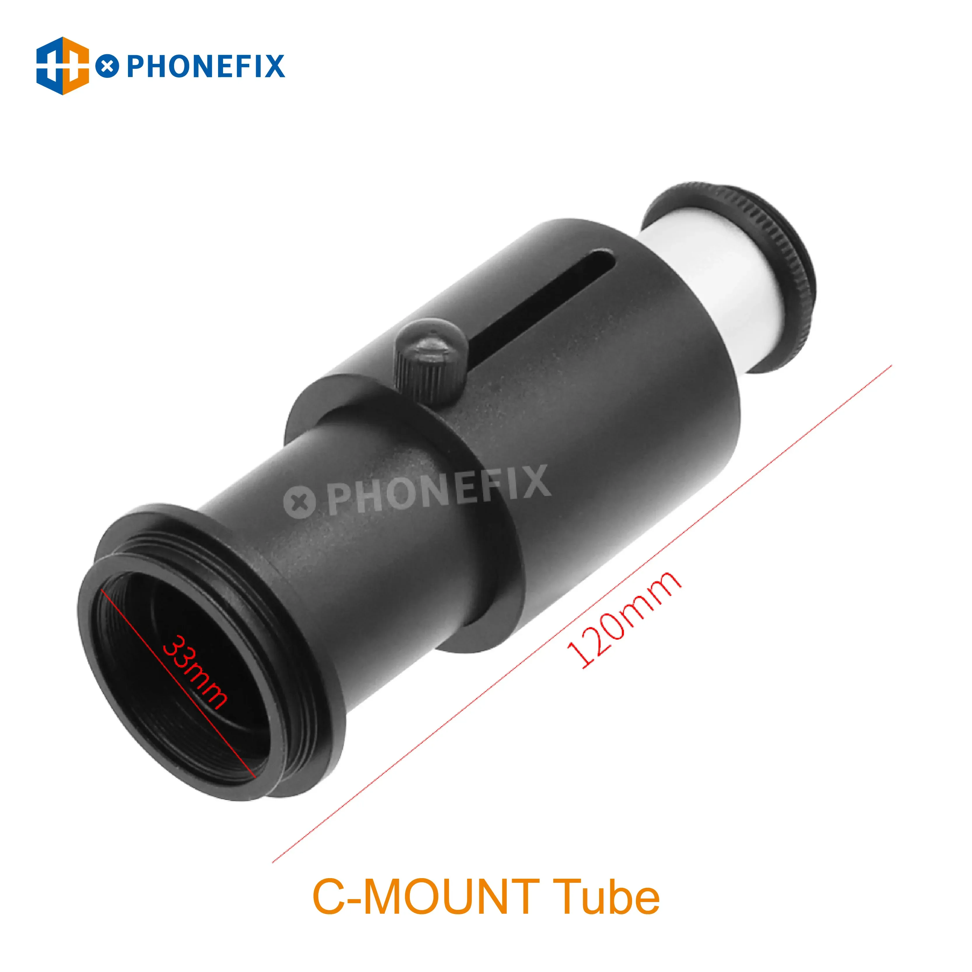 CTV Electronic Eyepiece 25mm C Mount Microscope Adapter 38mm Stereo Microscope Camera Adapters for CCD Camera Lens