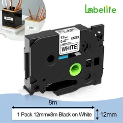 Portable Industrial Label Printer with 203dpi for Heat Shrink Tubing and Cable Labeling (1pcs Black on white)