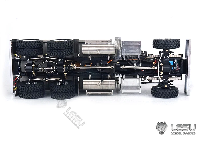 Lesu 1/14 King 6X6 RC Dumper Truck Remoted Control Kit Tipper Diy Model Vehicle Light Sound For Toys Tamiyaya Boy Gifts 4