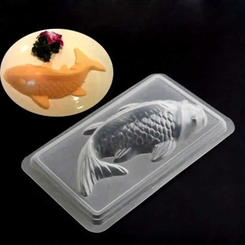 Creative Koi Mold Kitchen Baking Cake Fish Shaped Mold Lucky Koi DIY Mold New Alien Fish Chocolate Food Mold Baking Mold