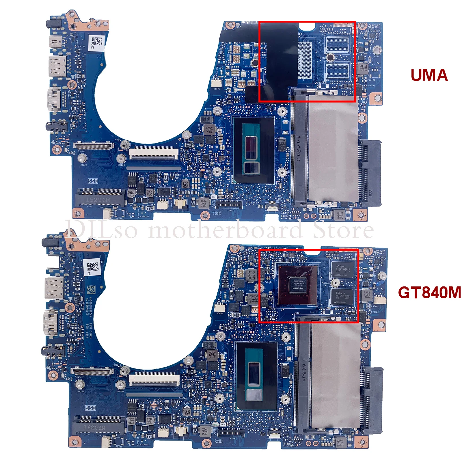Placa-mãe do Portátil para Asus Ux303ln Ux303l Ux303lb Ux303lnb U3000 U303l Ux303la I7-i5-i3 4ª 5ª Geração Gt840m Uma - Imagem 6
