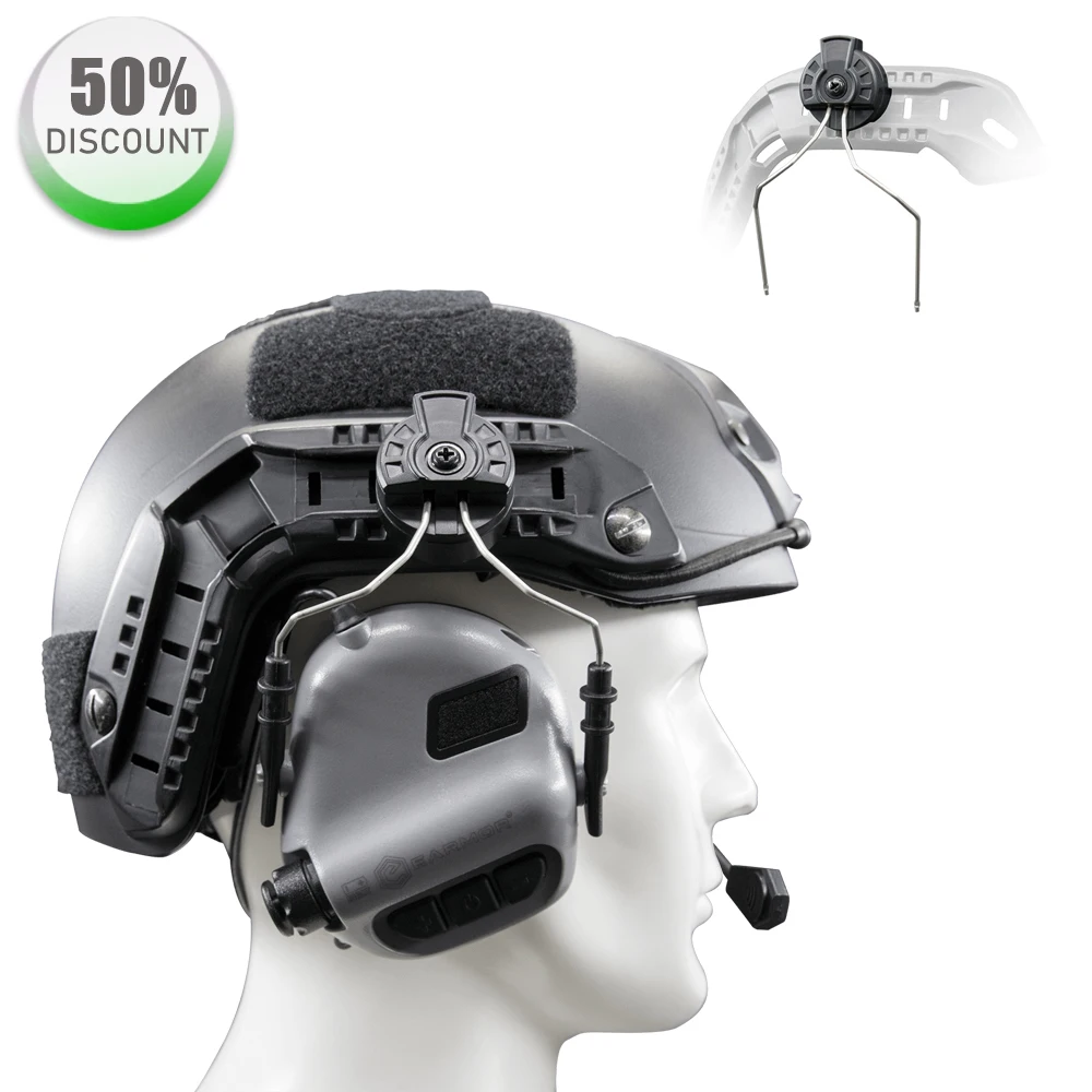 

Новый комплект для крепления наушников EARMOR airsoft M11 дуга шлема направляющие адаптер для дуги рельсовый адаптер для быстрого шлема адаптер для гарнитуры M11