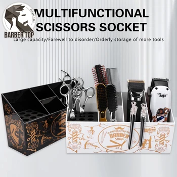 Spot forbici per parrucchieri Stand Case Salon strumenti per parrucchieri scatola portaoggetti Organizer pettine clip supporto forniture per barbiere