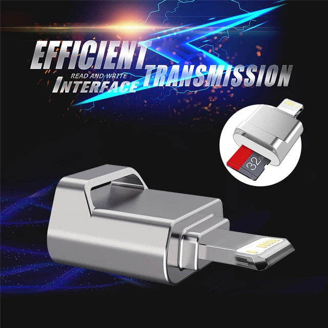 Lecteur de Carte Micro SD-SD pour iPhone [Certifié Apple MFi], Adaptateur de  câble OTG pour Appareil Photo USB avec Charge, po[66] - Cdiscount  Informatique