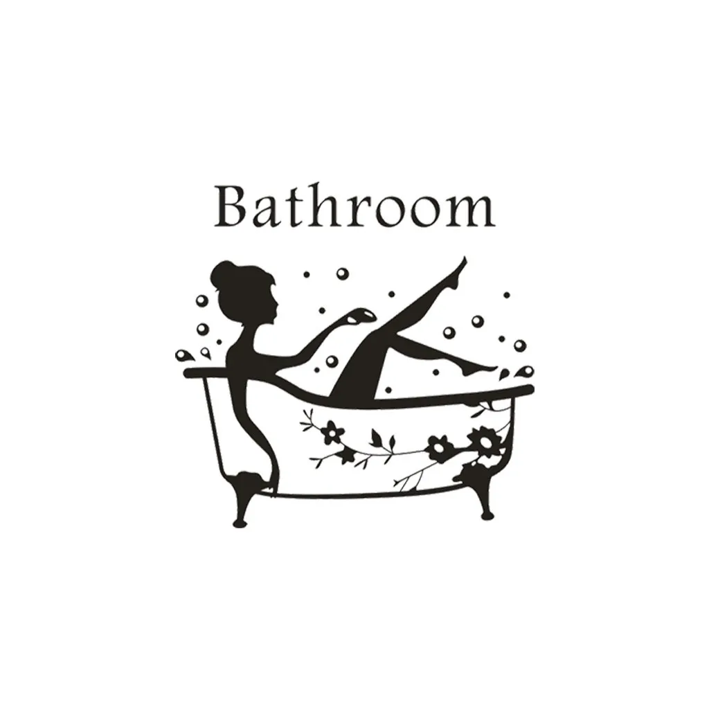 Bathroom Wall Self Adhesive Decals 2