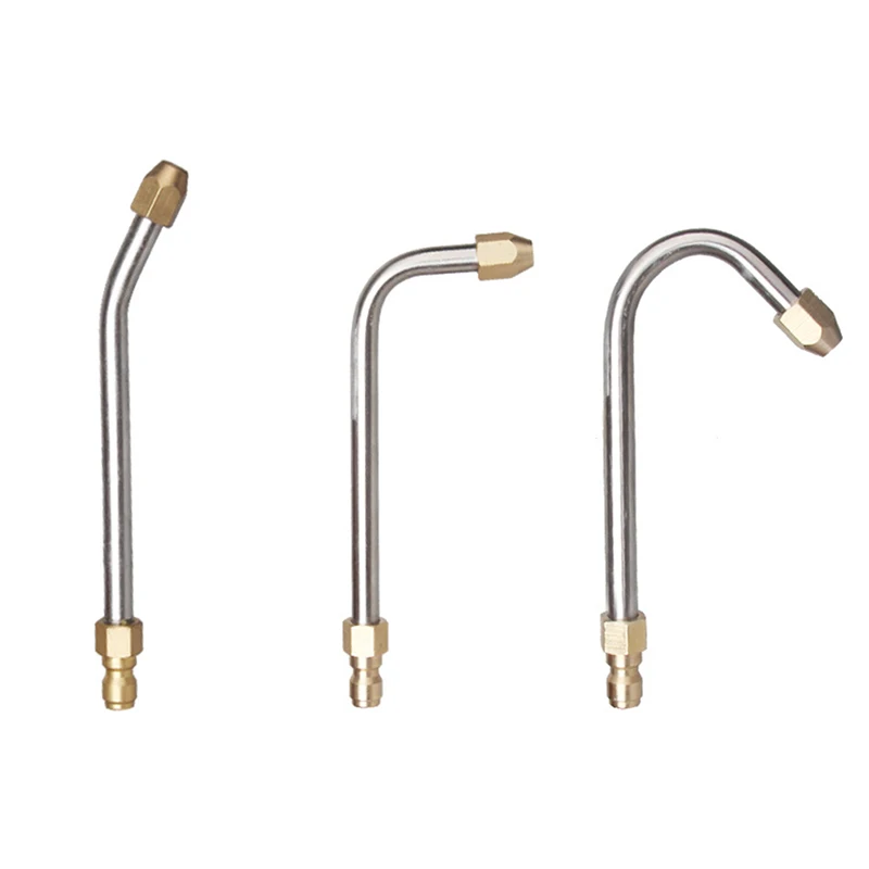 Description Picture 6 of item25°/90° High Pressure Power Water Gun Extension Spray Wand Nozzle 1/4" U-Shape Angled Lance Cleaning Tool