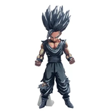  Anime Dragon Ball Z Figure Gohan Super Saiyan Chocolate Black Ver. PVC Action Figure DBZ Gohan Goku Fighting Cell Model Toy 24cm 