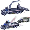 RC Truck 1:48 Remote Control Engineering Rescue Vehicle Trailer 2.4GHz Radio Controlled Cars Toys for Boys Kids Children's Gifts 3