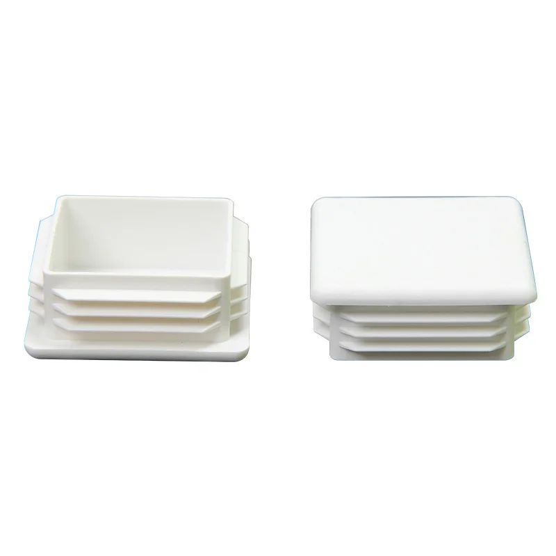 4Pcs Chair Leg Plastic Whitle End Cap Square Tube Insert White 15mm 20mm  30mm 40mm Anti Slip Feet Protector Pads Home Decor