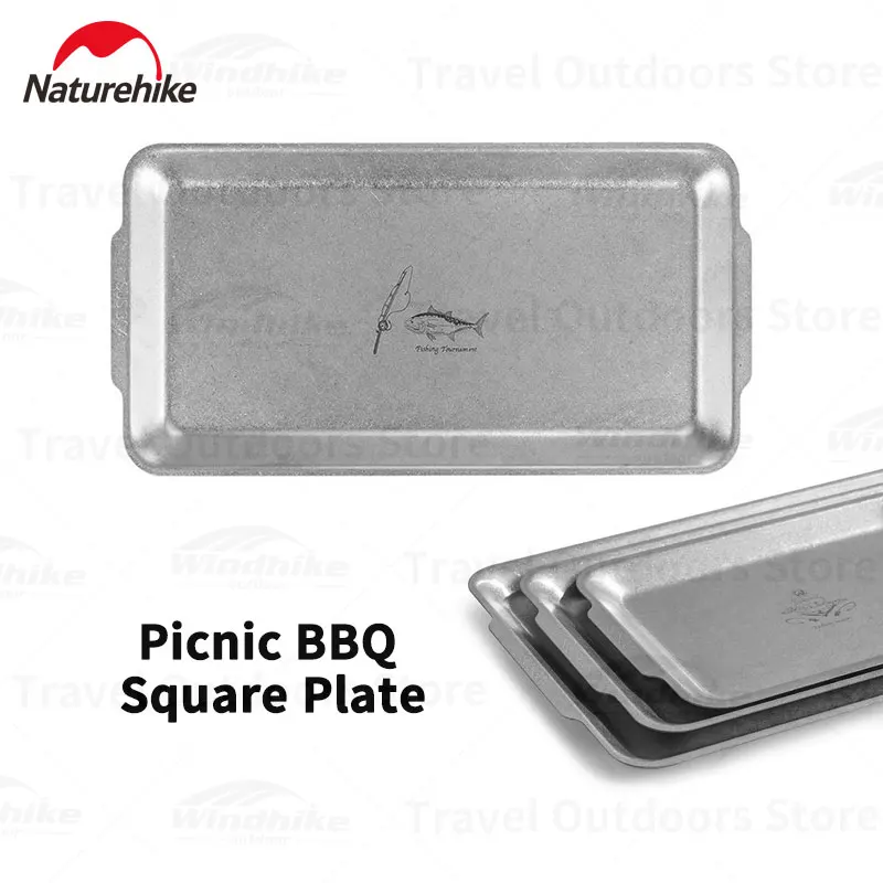 NaturehikeRetroThicker304StainlessSteelDinnerPlatewith