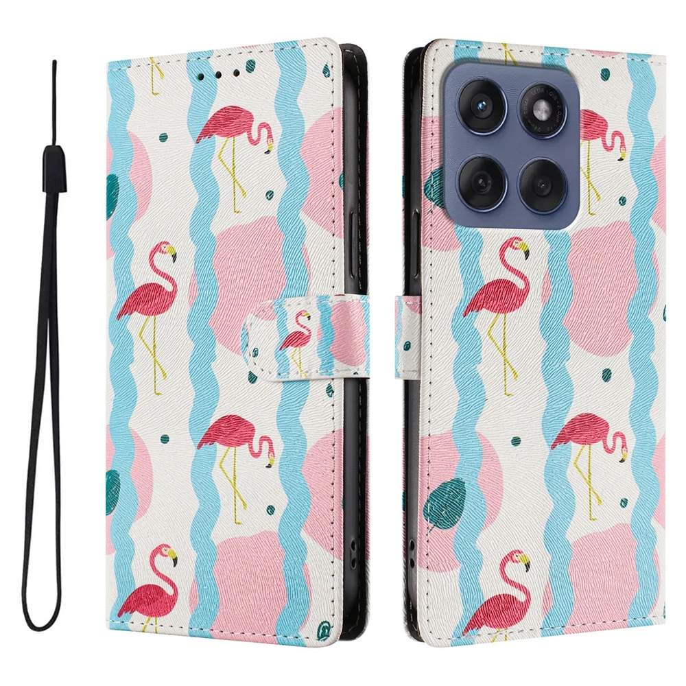 Cartoon Magnetic Leather Wallet Phone Case