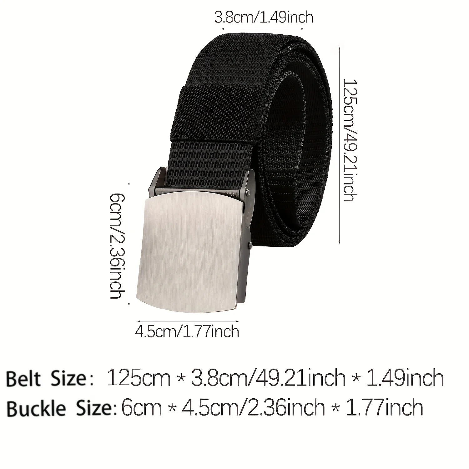 New Men's Tactical Waist Belt Alloy Buckle Casual Canvas Belts With Quick Detachable Outdoor Belt, Outdoor Training Hiking Belt