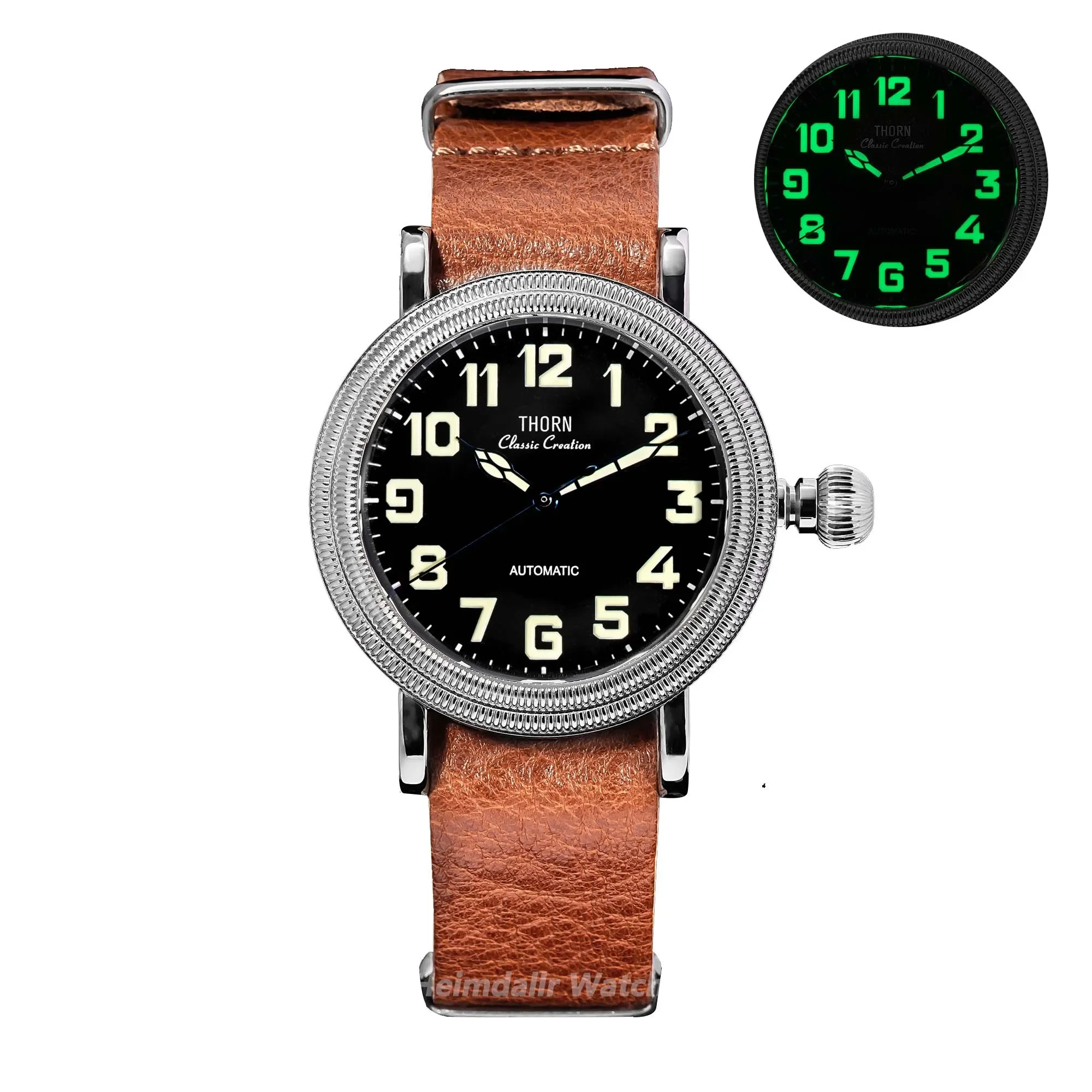 14ポンド　タイムレス　ストーム 2025 THORN T014 Retro Pilot Watch PT5000 Movement Sapphire Crystal