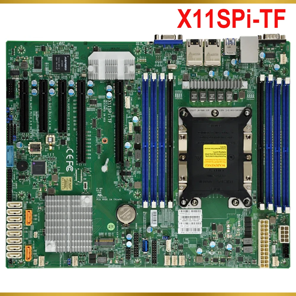 

X11SPi-TF For Supermicro Single-channel Server Motherboard Dual 10G Ethernet Port C622 Chip M.2 IPMI LGA3647