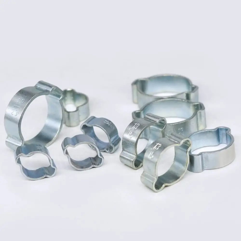 Zinc Plated Hose Clamp Assortment Kit for Fuel Water Pipe