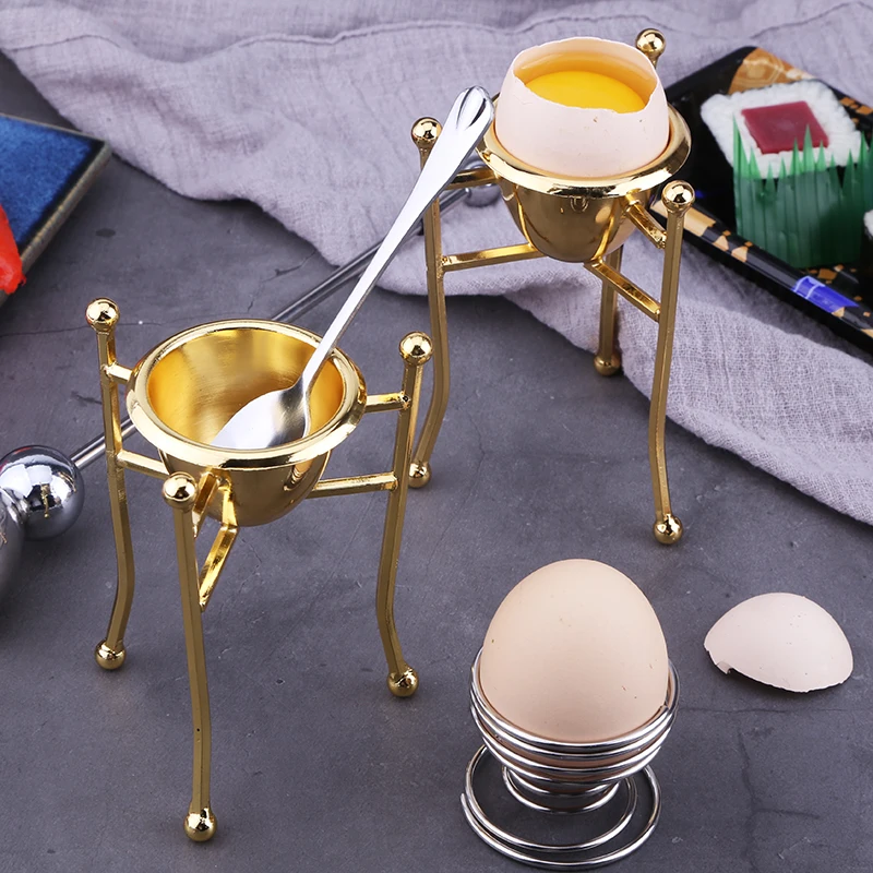 Golden Teppanyaki Steamed Egg Tray Spring Creative Tripod