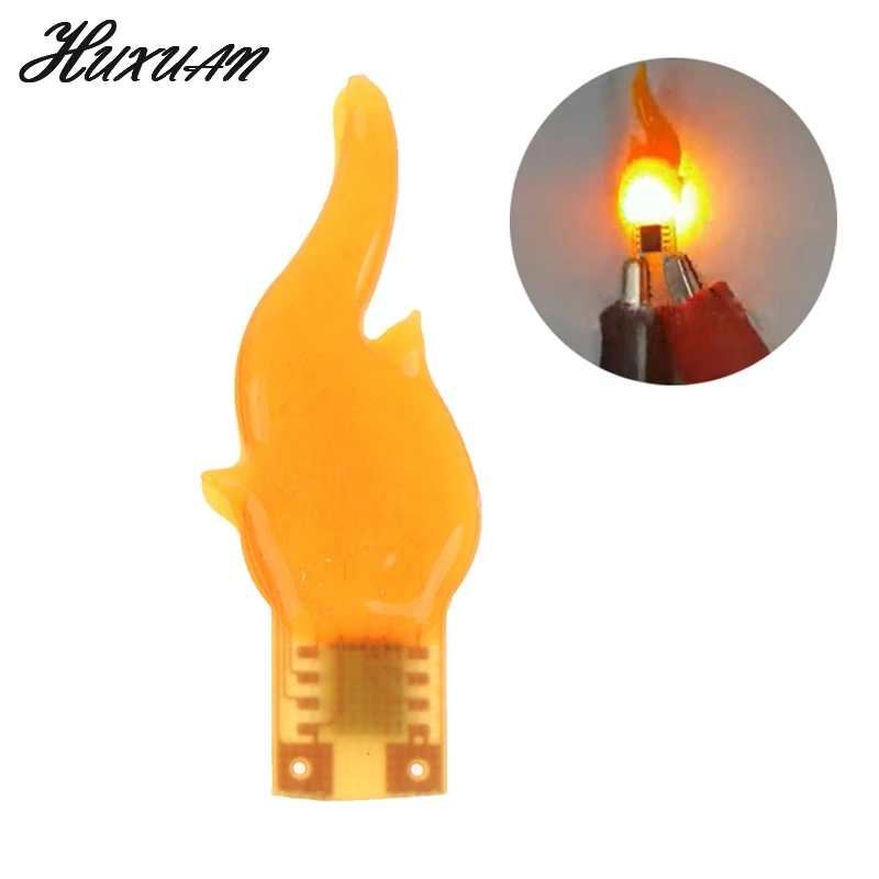 

3v Led Cob Flash Candles Flexible Filament Diode Light Decoration Light Bulb Accessories 2200K Diy Candle Light Parts