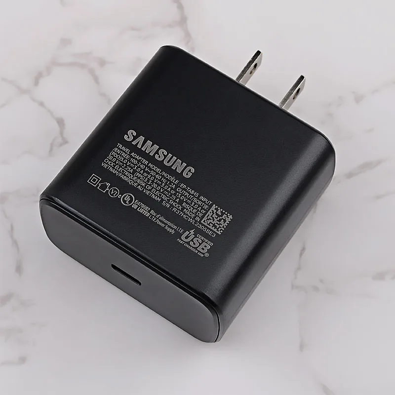 Original Samsung Fast Charger 45W Fast Type C Adapter Cable for Samsung GALAXY Note 10 20 S20 Plus S20 Ultra S21 A71 A80 A91 wallcharger Chargers