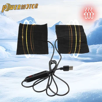 12V USB Motorcycle Heating Handlebar Cover 3 Gears Heated Handgrips Electric Heated Handle Cover for Scooter ATV ADV Moped Parts 1