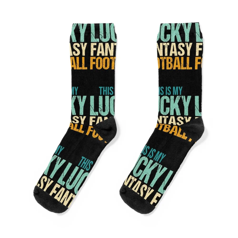 

This is my lucky fantasy football shirt Do not wash Socks colored FASHION christmass gift Women's Socks Men's