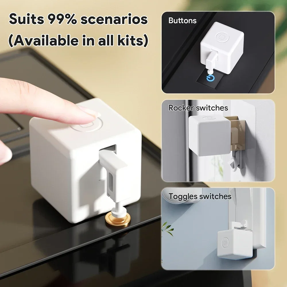 Tuya Zigbee Smart Fingerbot Plus Switch Button Pusher Touch Smart Life App Voice Control Alexa Google Home Alice Need ZigBee Hub smart fingerbot