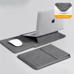 Elegant Laptop Sleeve Case with Stand Feature - Multiple Sizes - 15 - 16inch (Deep grey)