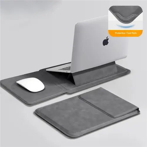 Laptop Sleeve Case 13 14 15 15.6 16Inch For Huawei HP DELL Bag For Macbook Air Pro 13 13.6 M4 Notebook Case with stand Men Women - Image 11