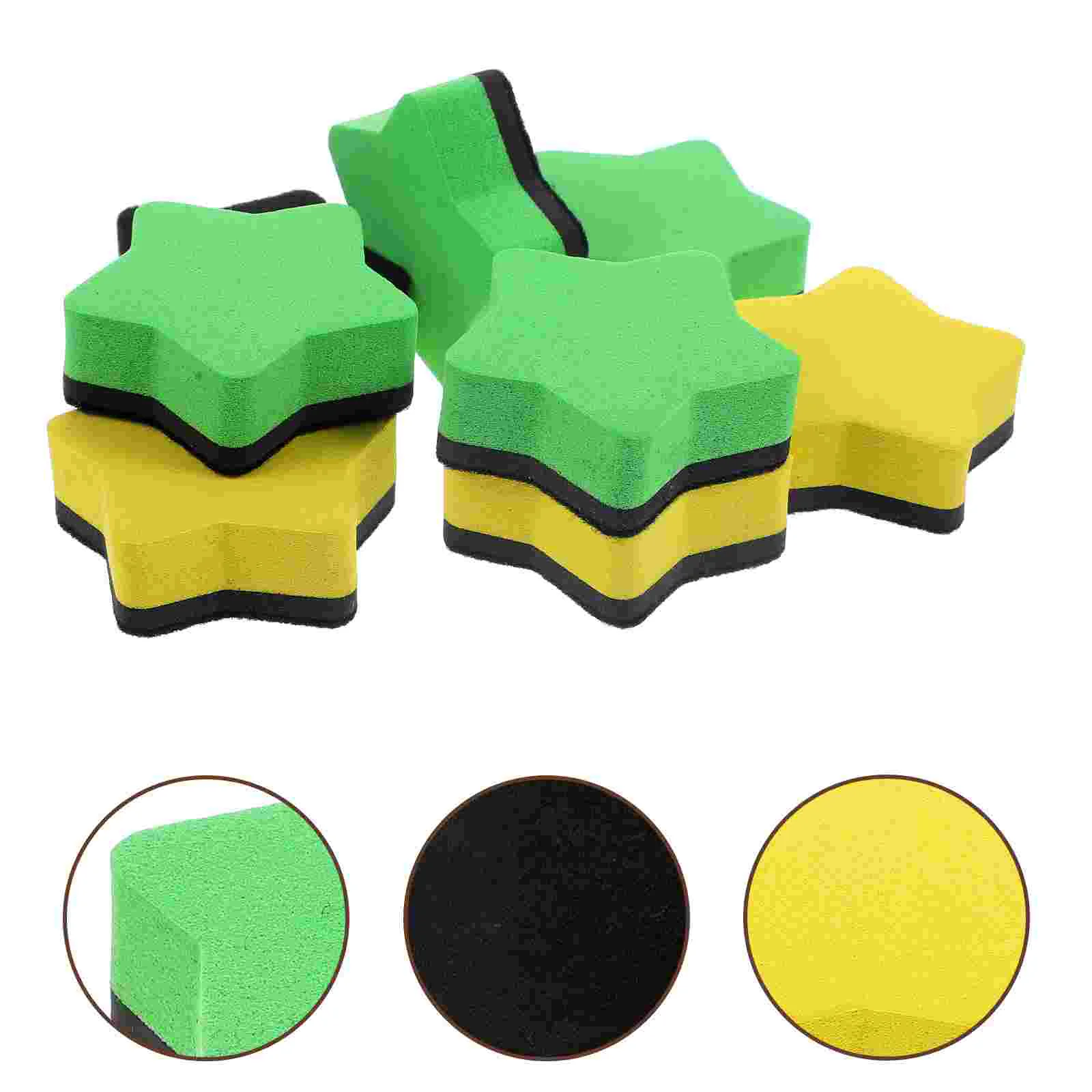 

8pcs Dry Erase Erasers Magnetic EVA Erasers Reusable Whiteboard Erasers Classroom Supplies