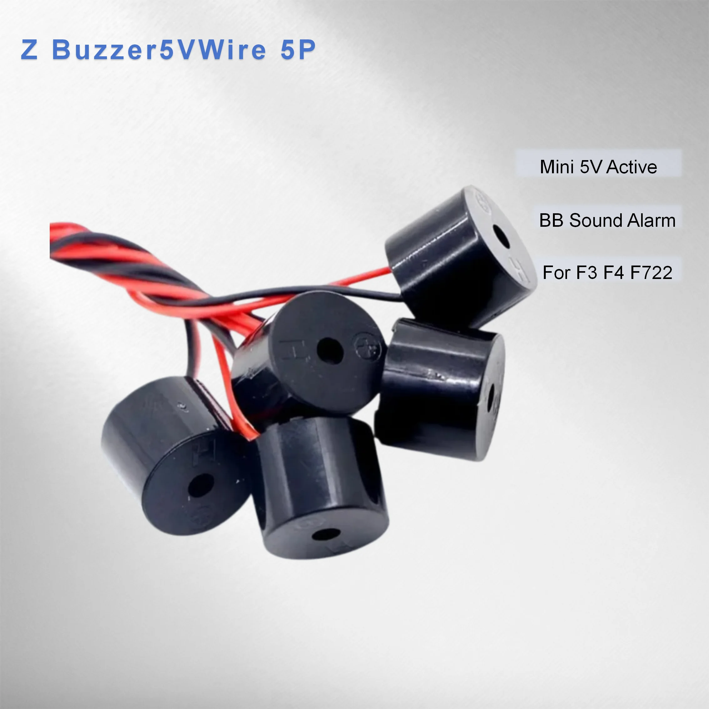 Mini buzzer actif 5V câble ruban pour FPV F3 F4 F722 AIO - Lot de 5