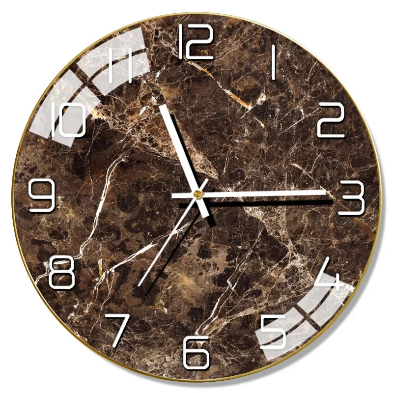 Large Glass Wall Clock Color:Style 8;Sheet Size:14 inch