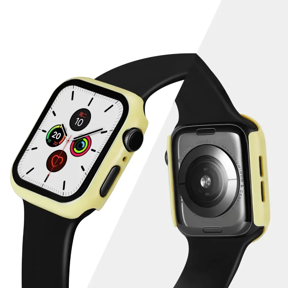 Gehärtetes Glas + Abdeckung für Apple Watch 9 8 41 mm 45 mm 42 mm 38 mm PC-Stoßstange Displayschutzfolie Hülle iWatch Serie 7 6 5 4 SE 44 mm 40 mm – Detail 10