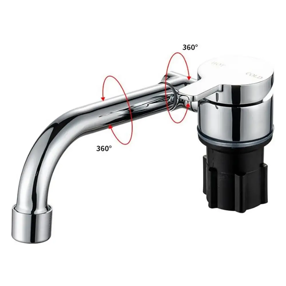 Foldable Swivel RV Faucet Humanized Water Tap Faucet for Bar Caravans