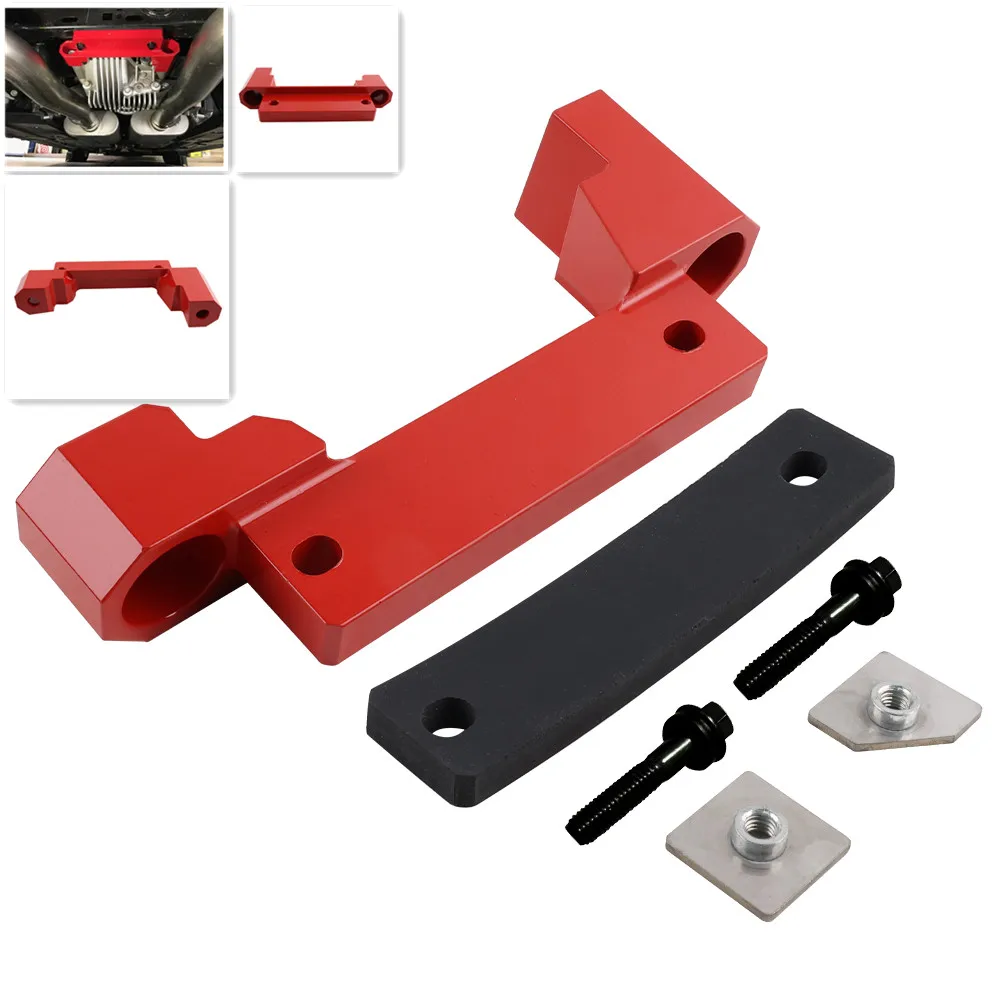 Rear Differential Brace Anodized Red Billet Aluminum For 2015-Challenger Charger Hellcat